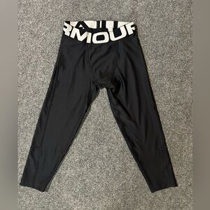 Under Armour black fitted active leggings Youth Small